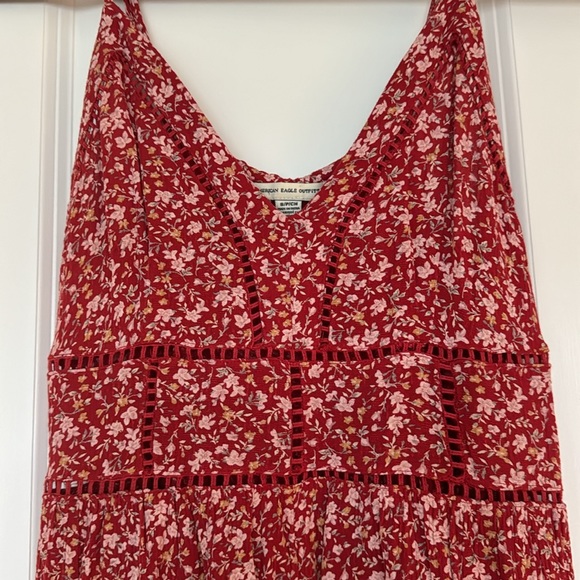 Red floral romper - Picture 4 of 5